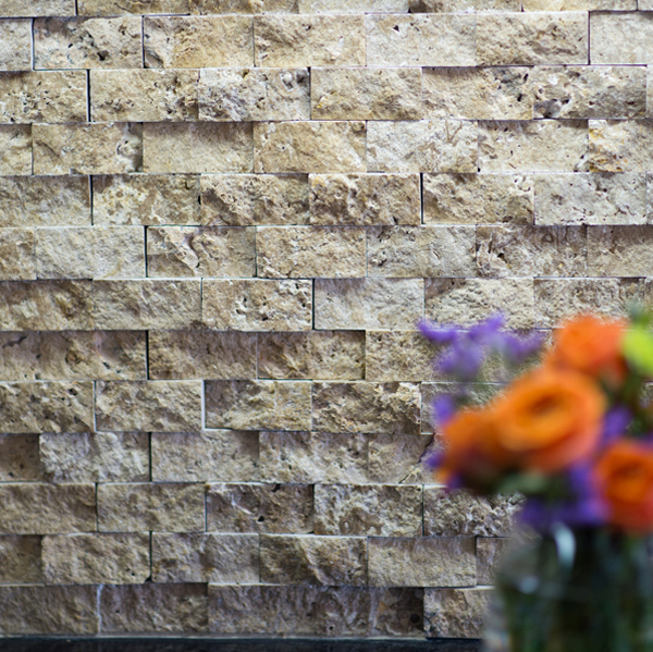Kitchen remodel stone backsplash brea